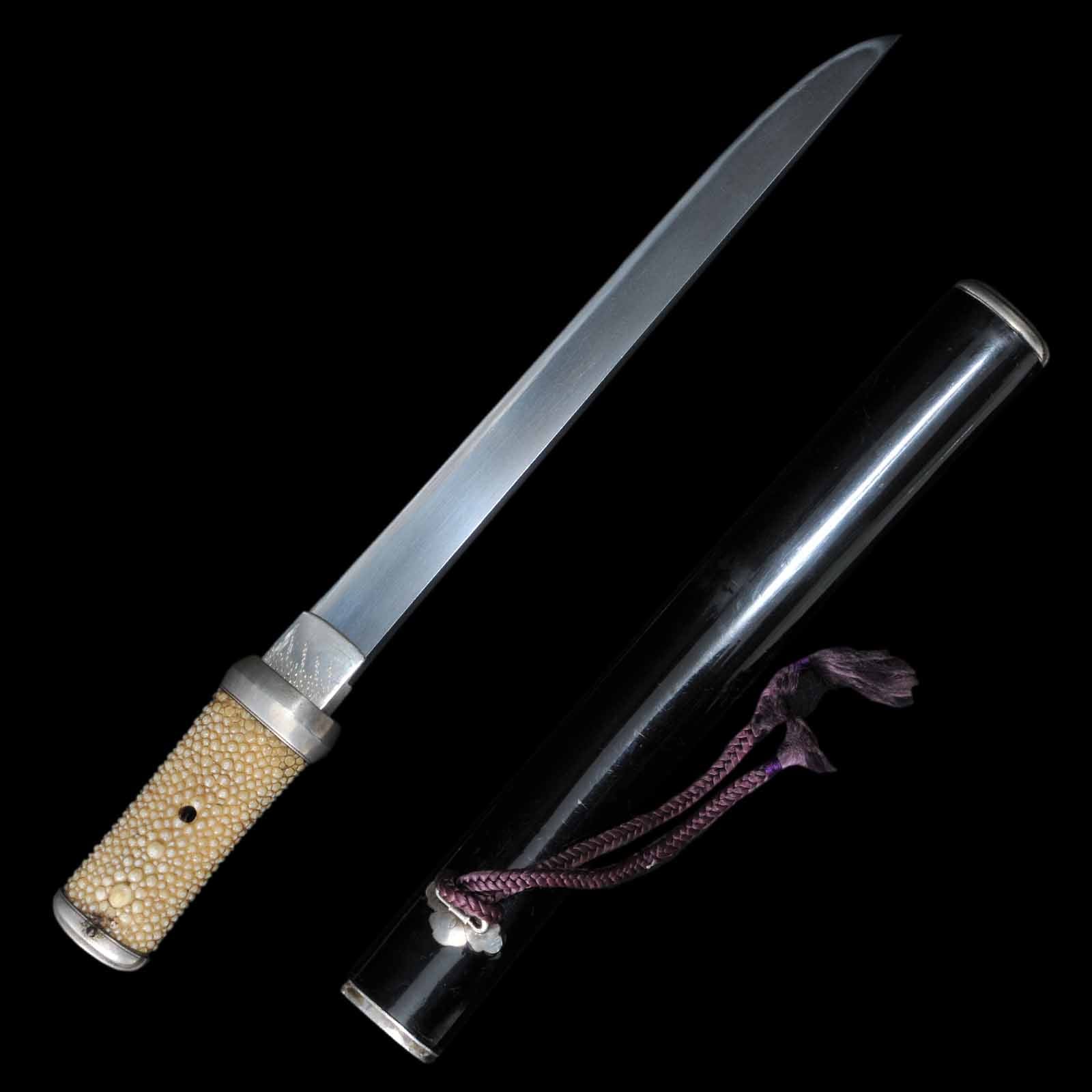 Tanto - Mumei(No Signature) - Aikuchi Koshirae - Suriage Nakago - Shinshinto Era - Nagano 15692