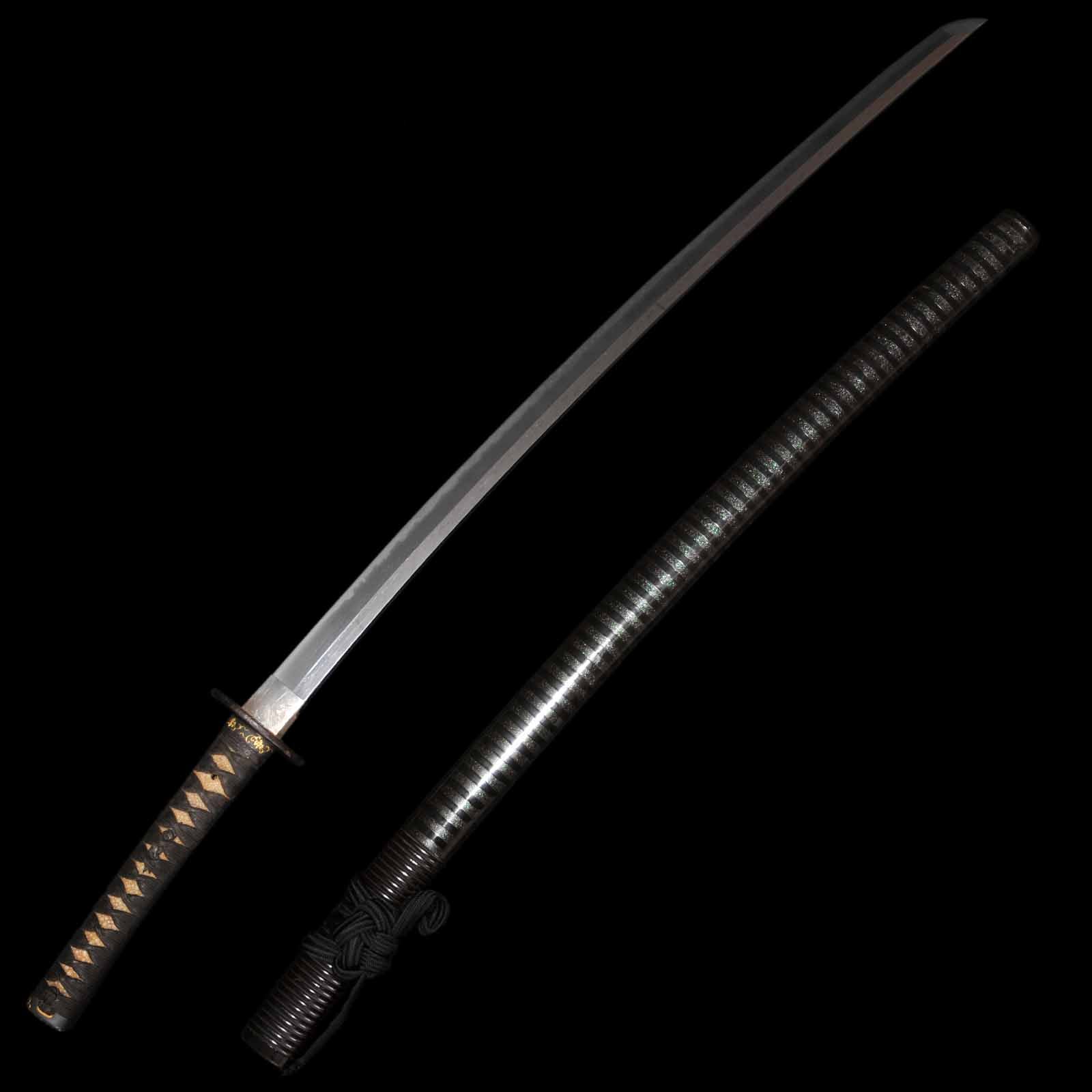 Katana - Toshitsuna - NBTHK Tokubetsu Hozon Certificate - Uchigatana/Shirasaya Koshirae - Ubu Nakago - Shinshinto Era - Shizuoka 13041