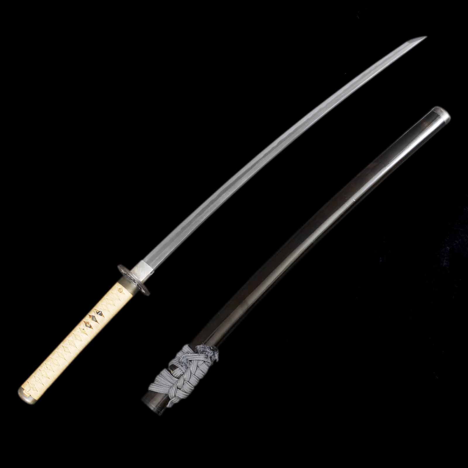 Katana - Mumei(No Signature) - JASMK Certifcate(Morimasa) - Uchigatana Koshirae - Suriage Nakago - Shinshinto Era