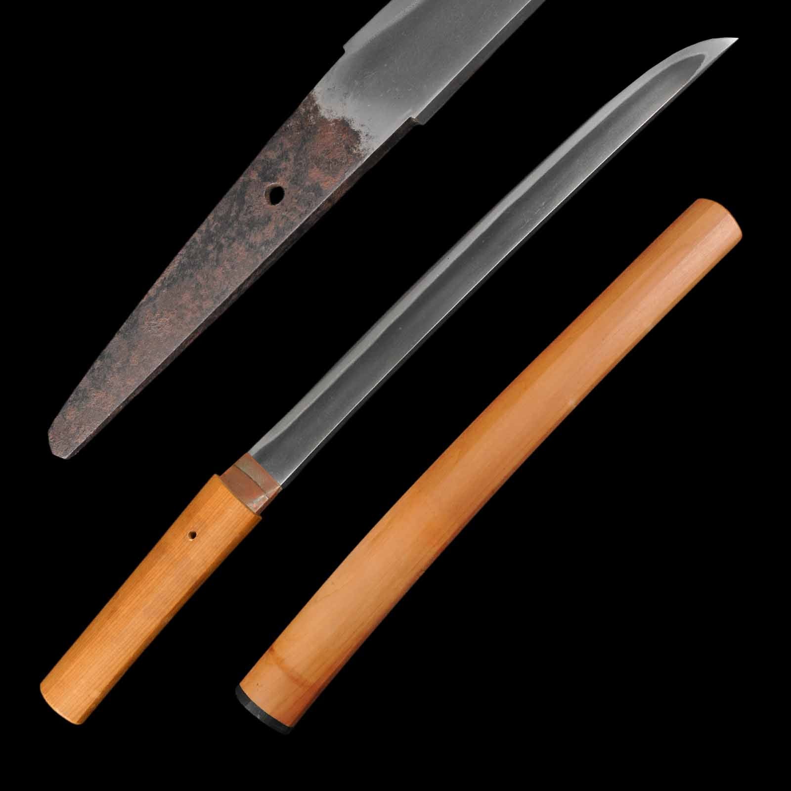Authentic Shinto Era Wakizashi for Sale - Mumei | Tozando