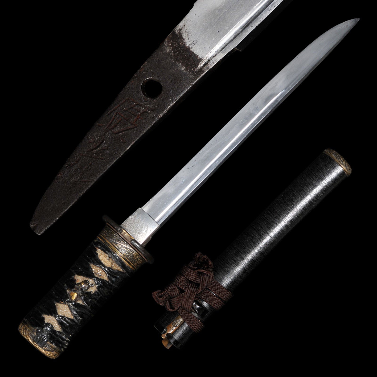 Antique Japanese Tanto Sword - Hiromitsu, Koto Era (20.8 cm)
