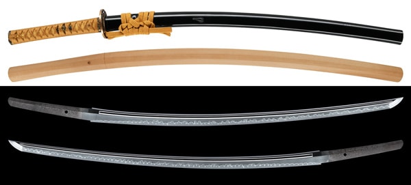 Katana - Tokuho - by Yokoyama Sukenaga - Yokoyama Kaganosuke Fujiwara Ason Sukenaga