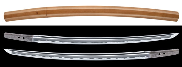 Wakizashi - Tokuho - by Kozori School - Iesuke (Osafune) - NBTHK Tokubetsu Hozon Token