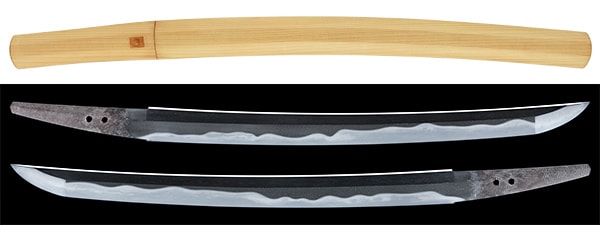 Wakizashi - Tokuho - by Mishina Yoshimichi - Tanba no Kami Yoshimichi (1st Generation) - NBTHK Tokubetsu Hozon Token
