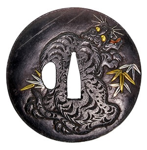 Tsuba - Tokuho - by Hamano Sekibun - Yurakusai Sekibun