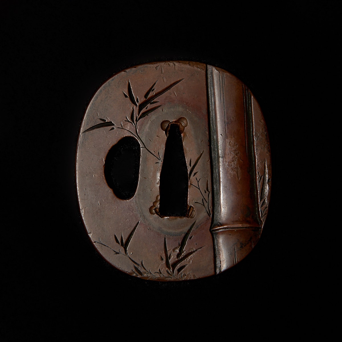 Tsuba - 03-321 竹梅図 鍔