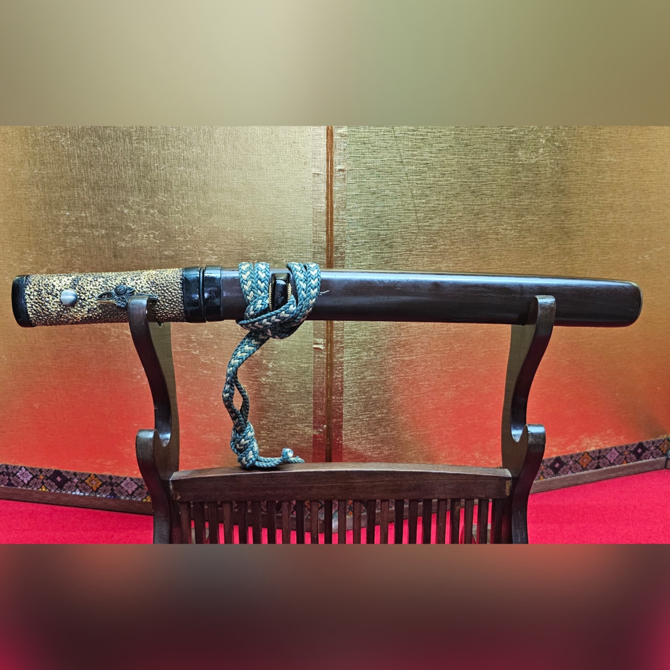 11-097 短刀拵え入りの槍 無銘 (先が切り落としある)
