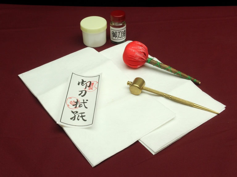 07-150 高級刀剣お手入セット (桐箱入)