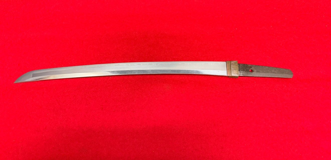 Daisho - by Naminohira - 01-3206 【Kicho-Token】Mumei (Naminohira) / Wakizashi Bizenkoku-jyu-Osafune-Sukesada