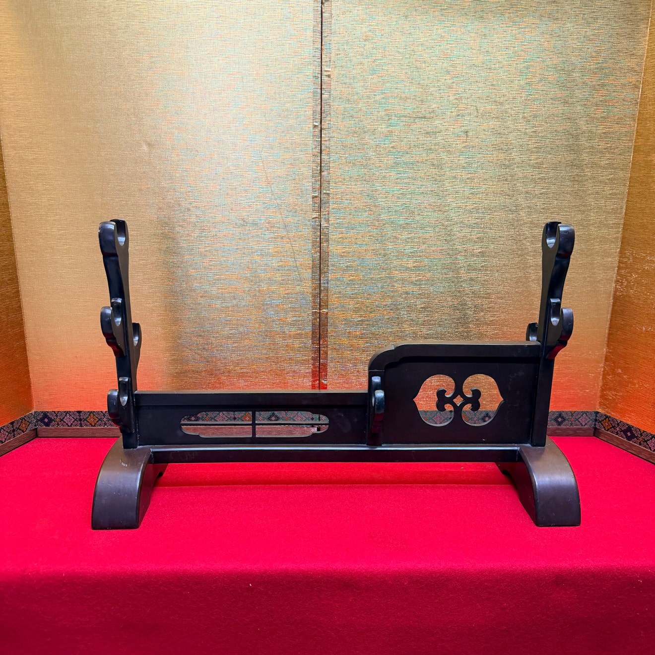 Stand - Four-Sword Stand, Hand-Carved