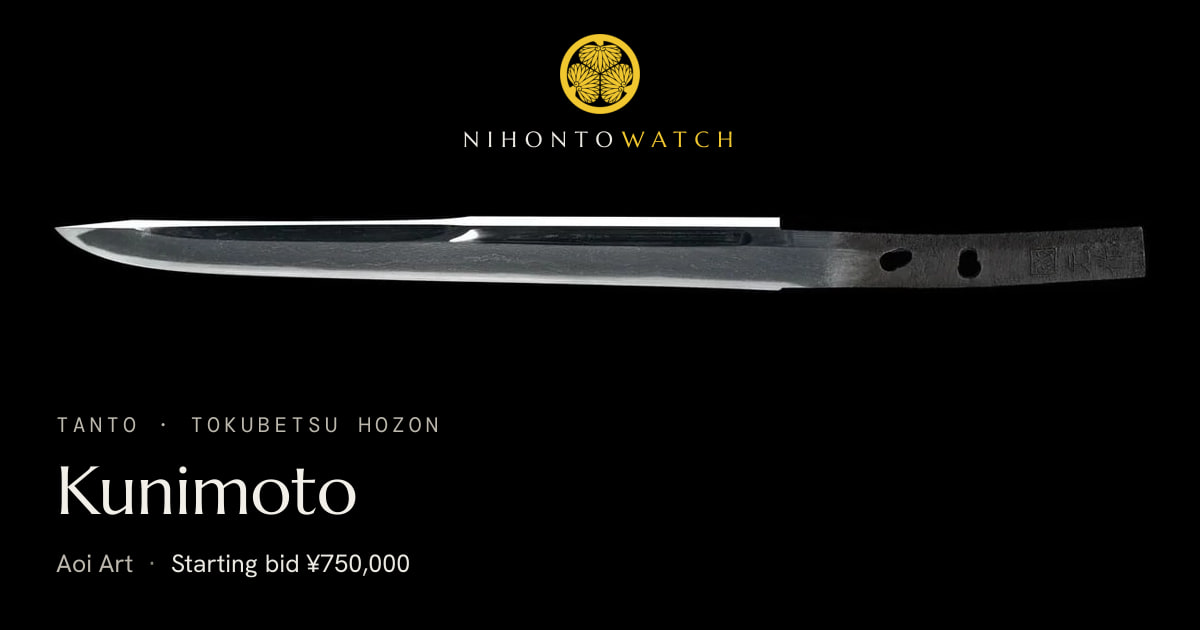 Tokubetsu Hozon Kunimoto Tanto | NihontoWatch